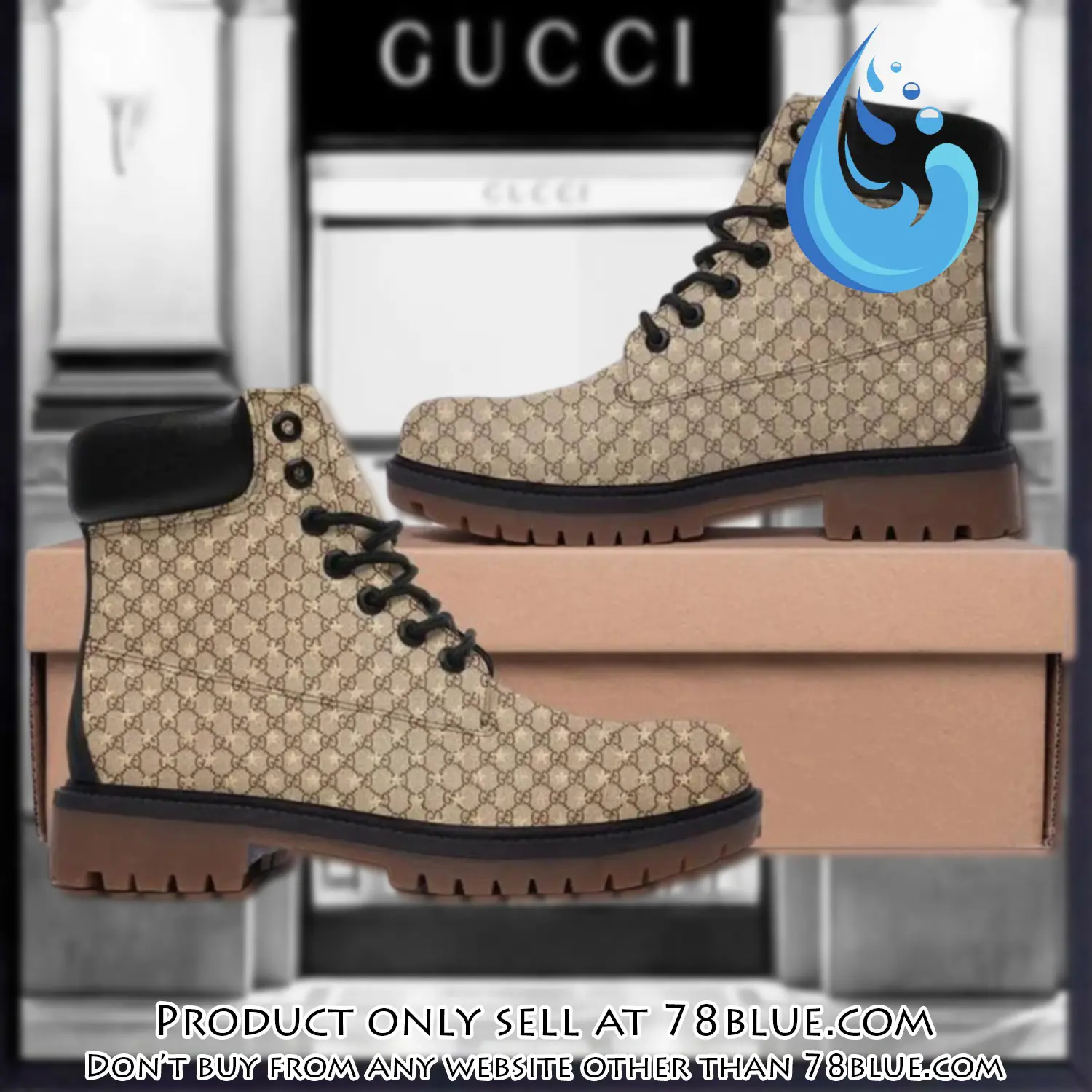 Gucci beige luxury brand boots premium gifts for men women 78b5746841
